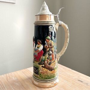 Vintage Large 2 Liter German Beer Stein Made in Western Germany by Egon Bay